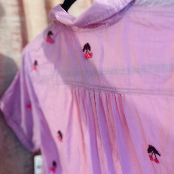 Anthropologie Maeve Cherry Surf Shirt, NWT - Picture 11 of 11